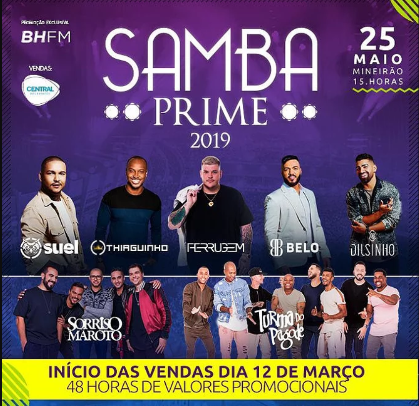 Samba Prime Festival terá 19 atrações nacionais - ItabiraNet